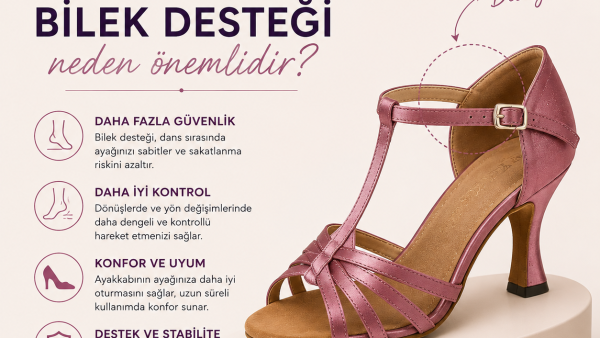 Bachata ayakkabısında bilek desteği neden önemlidir?