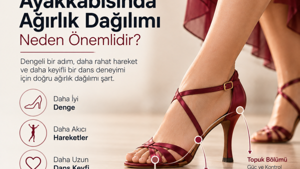 Dans ayakkabısında ağırlık dağılımı